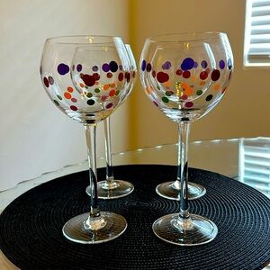 Pampered Chef Dots Stemware #2283